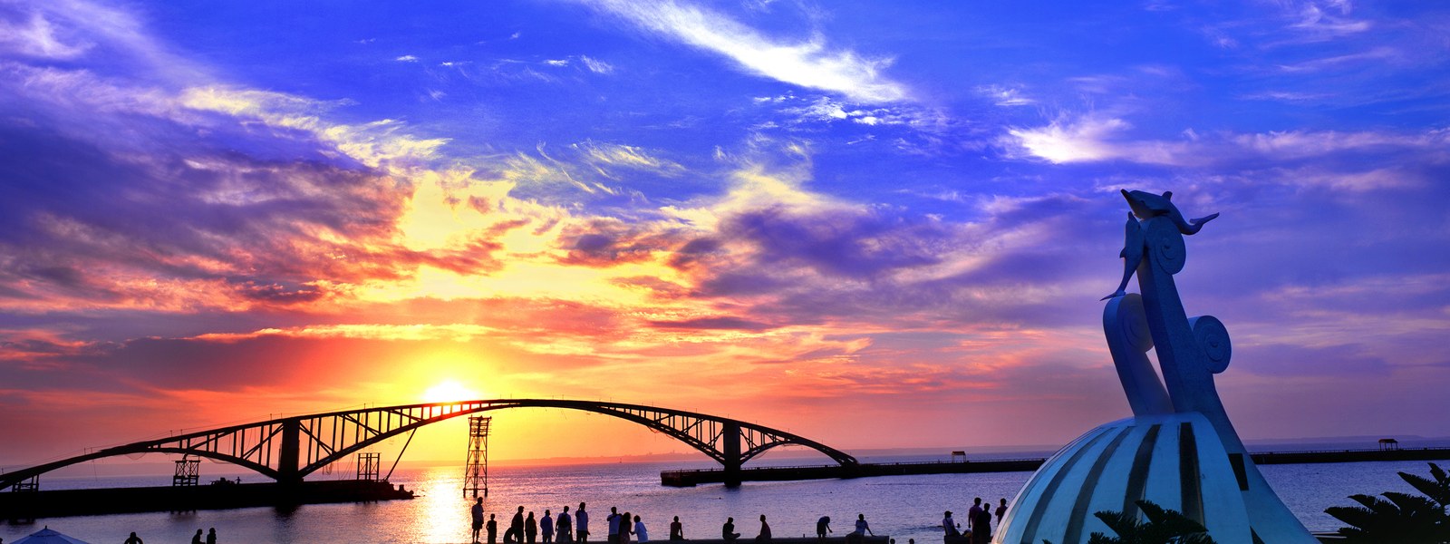 觀音亭夕陽與彩虹橋